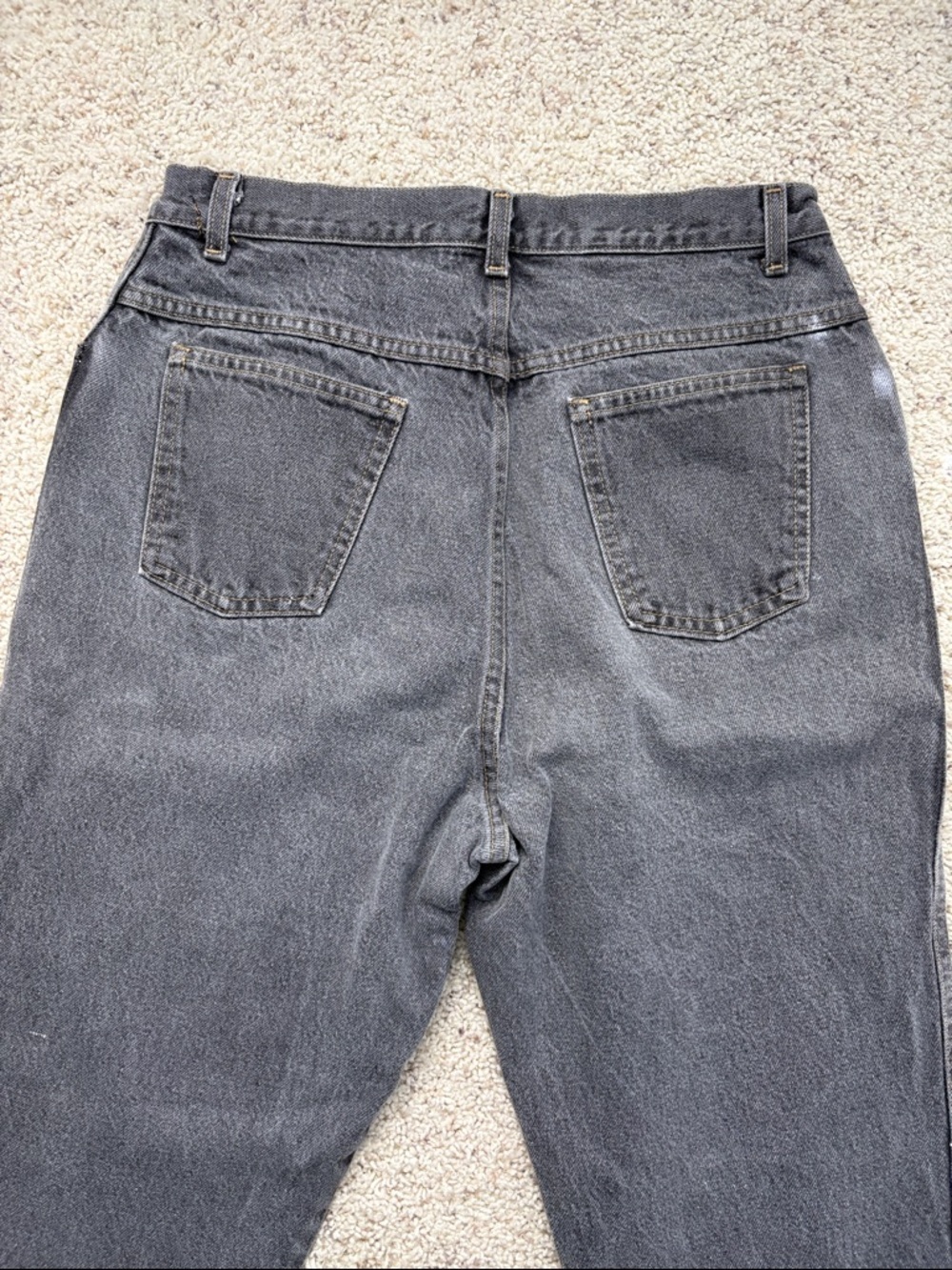 Sears Women's High-Rise Straight Jeans - Charcoal - Picture 5 of 5